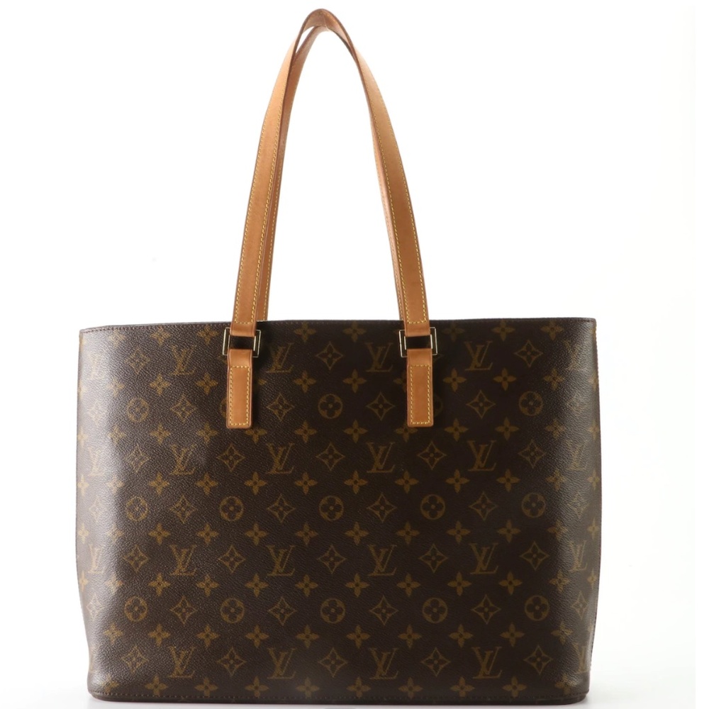 Louis Vuitton Luco Zip Shoulder Bag in Monogram Canvas and Vachetta Leather